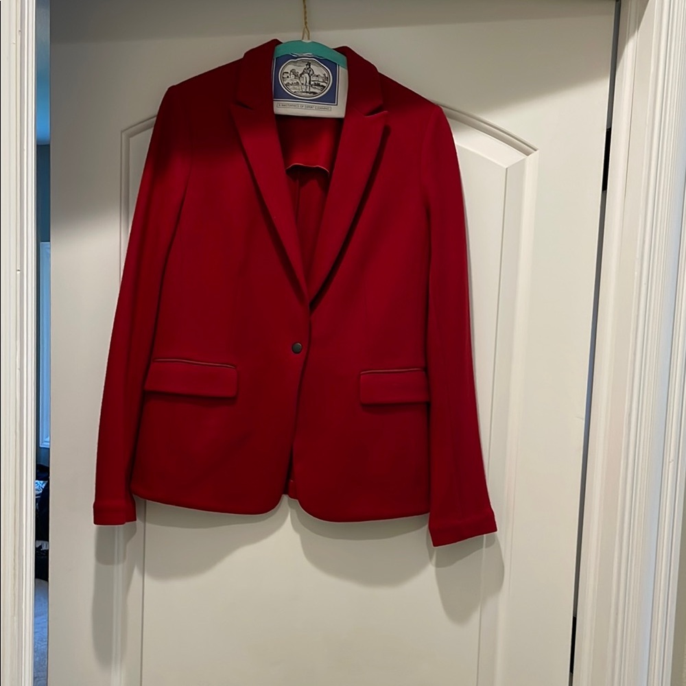 Elegant Red Women's Blazer